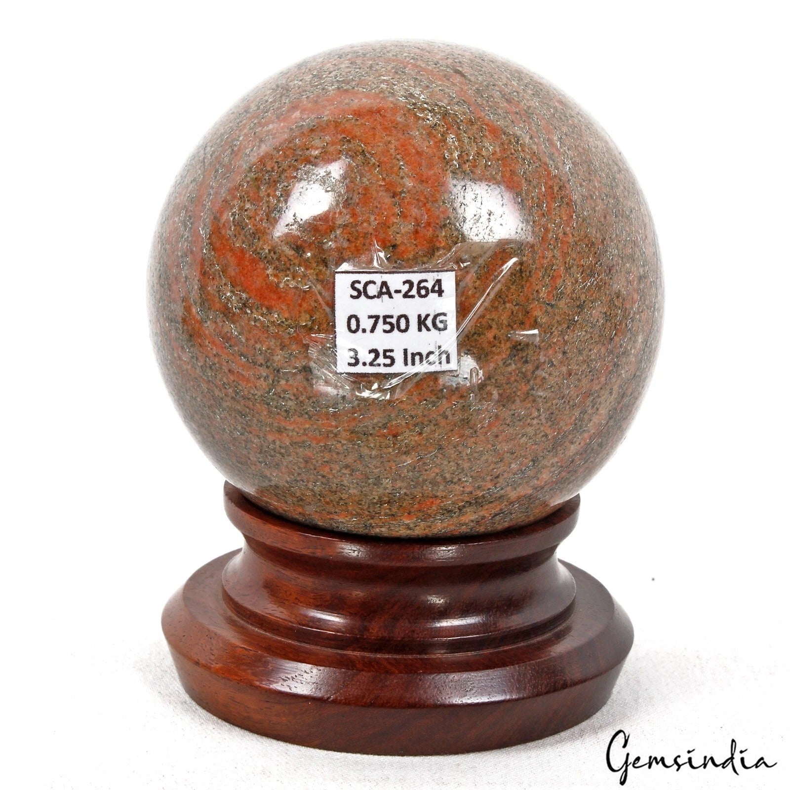 3750Ct Natural Untreated Bi Color Unakite Jasper Crystal Healing Huge Gem Sphere
