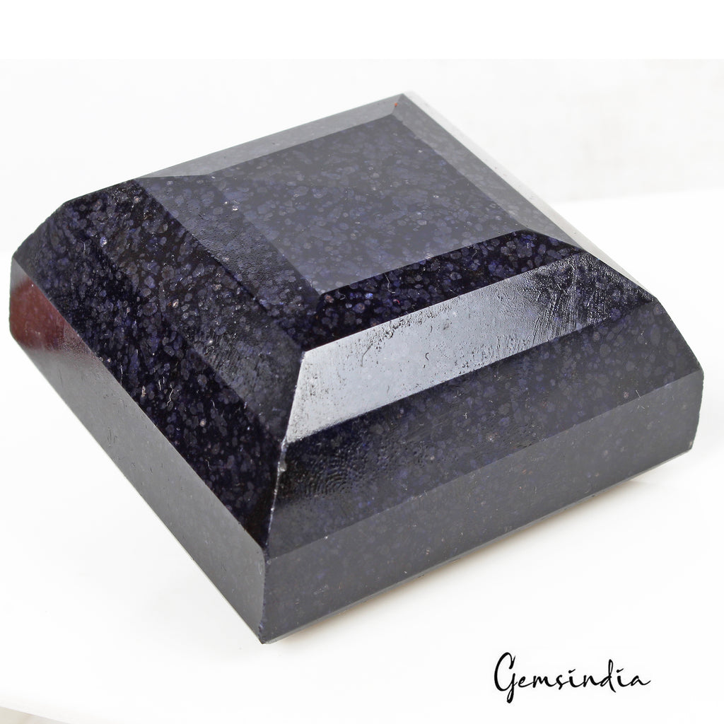 Blue Sapphire Loose Gemstone, Color Enhanced — 58x57x37mm, 1500 Ct, Africa