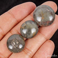130.30 Ct/3Pcs Natural Untreated Brown Sapphire Round Cab Loose Gems For Jewelry