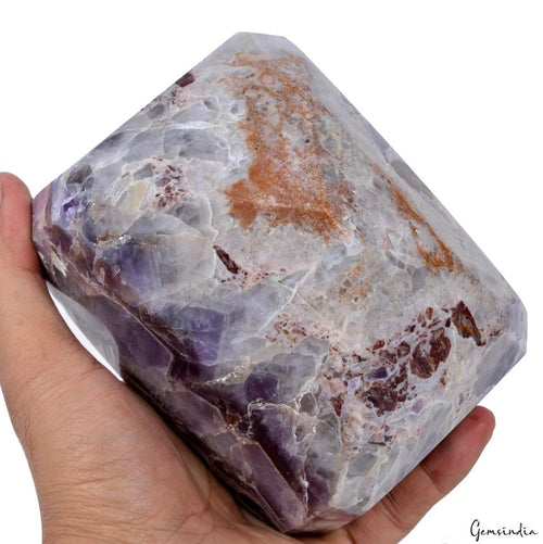 Amethyst Loose Gemstone — 5.3x4x4.1 Inch, 11300 Ct (2.26 Kg), Brazil