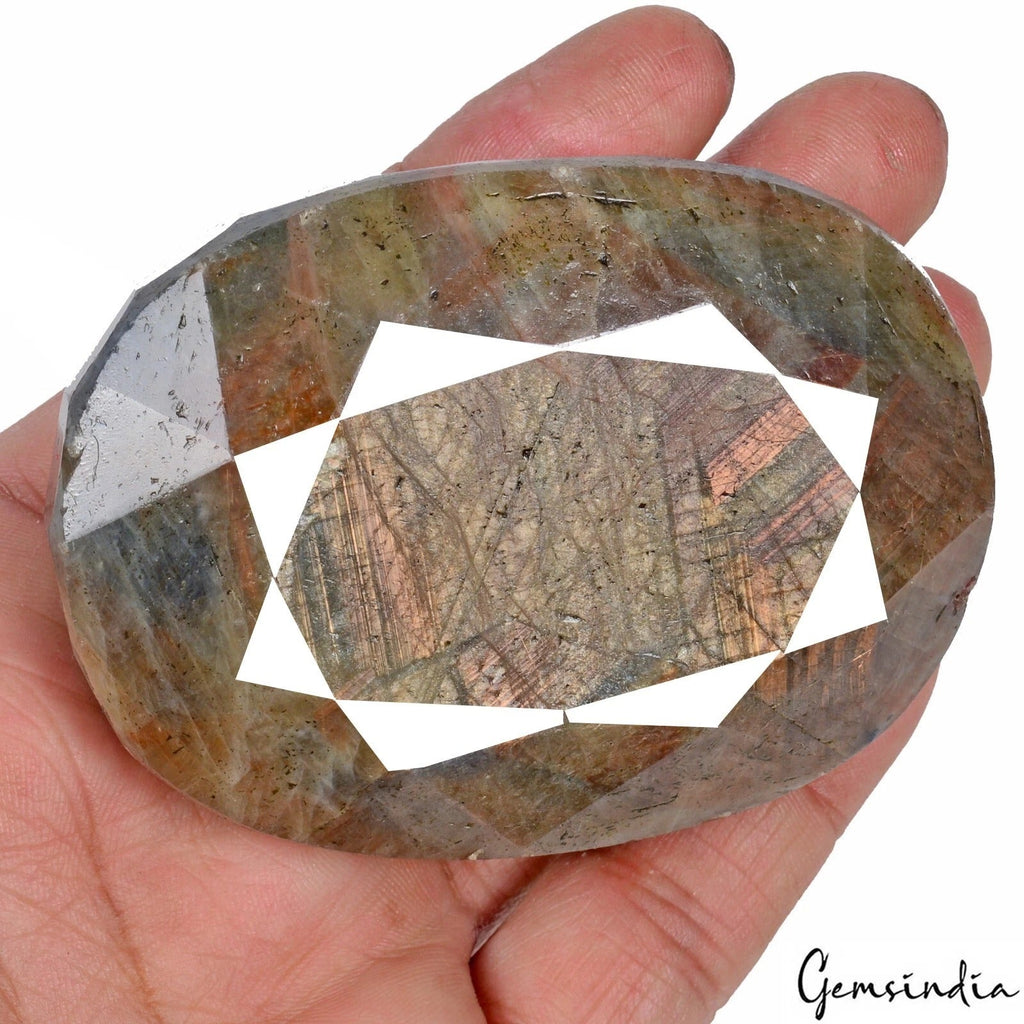 1480 Ct Natural Untreated Brown Sapphire Oval Cut Faceted Earth Mined Huge Gems