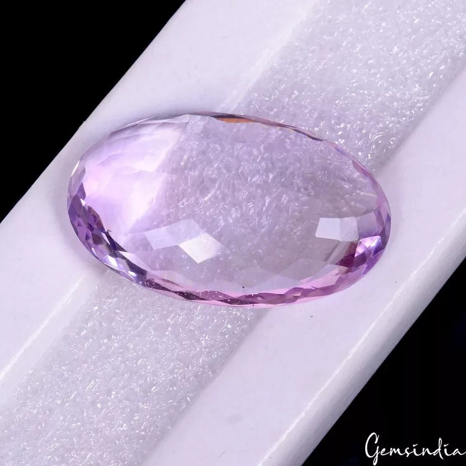 34.10 Ct Natural Untreated Purple Amethyst Oval Cut Faceted Jewelry Kind Gems