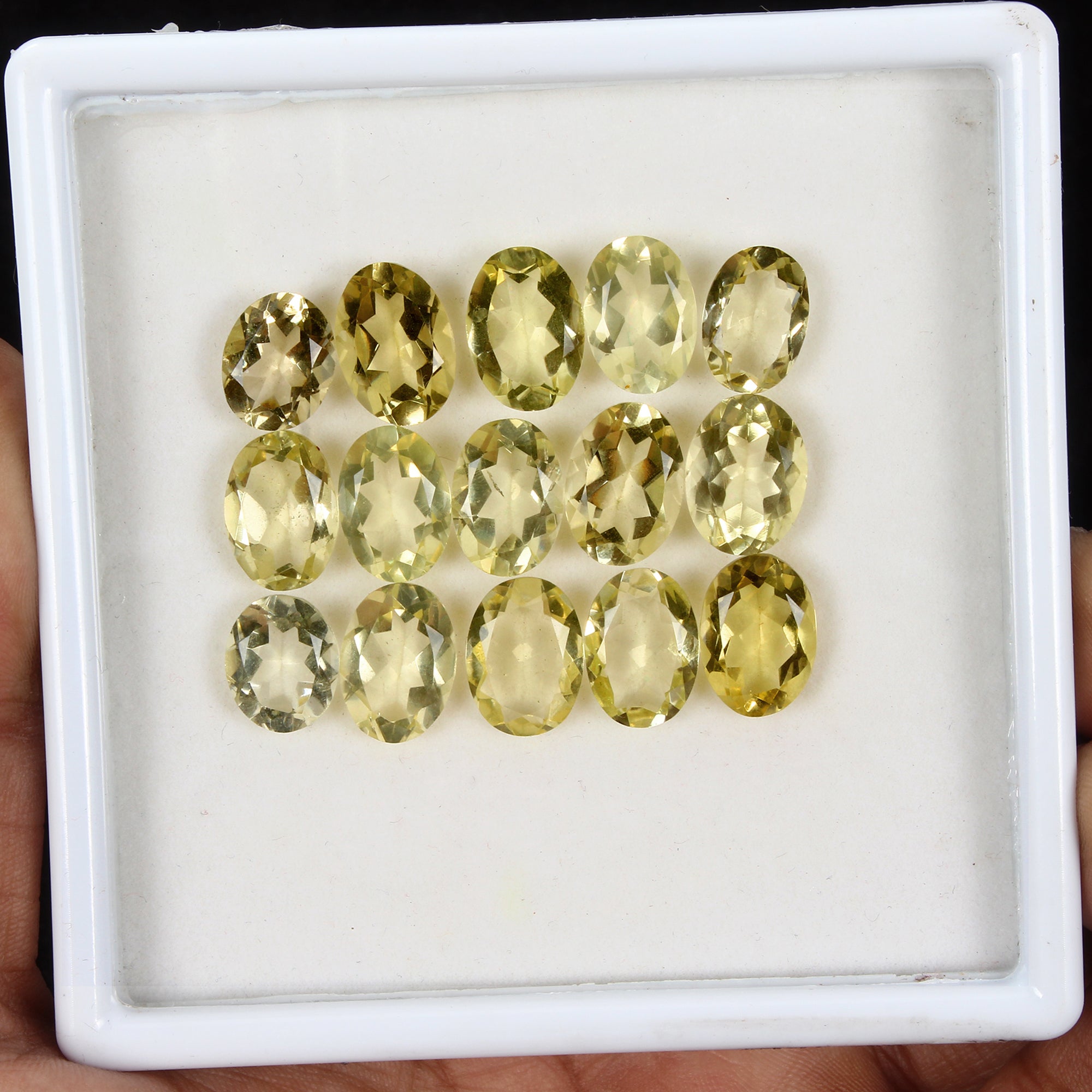 Certified 79.50 Ct Natural Lemon Citrine Quartz Oval Cut 12-14mm Untreated Gems