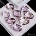Certified 247.10 Ct/8 Pcs Natural Bolivian Lavender Amethyst Mix Cut Loose Gems