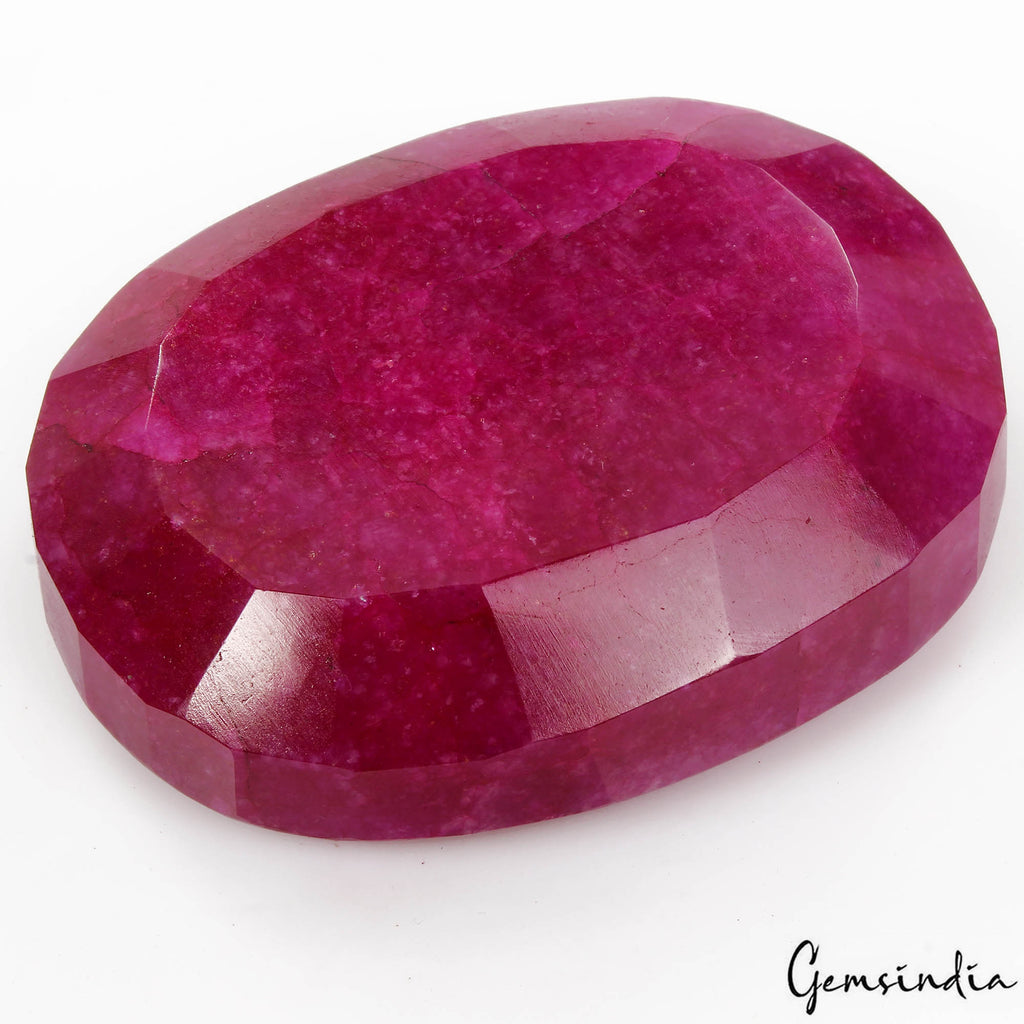 1000 Carats Natural Eye Catching Pink Red Quartz Oval Faceted Cut Huge Loose Gem