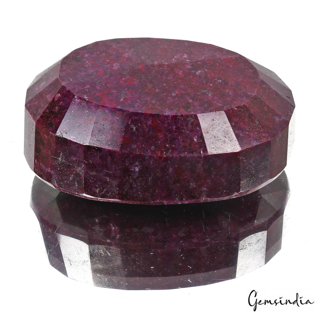 1690 Cts Natural African Red Ruby Oval Faceted Earth mined Huge Size Loose Gem