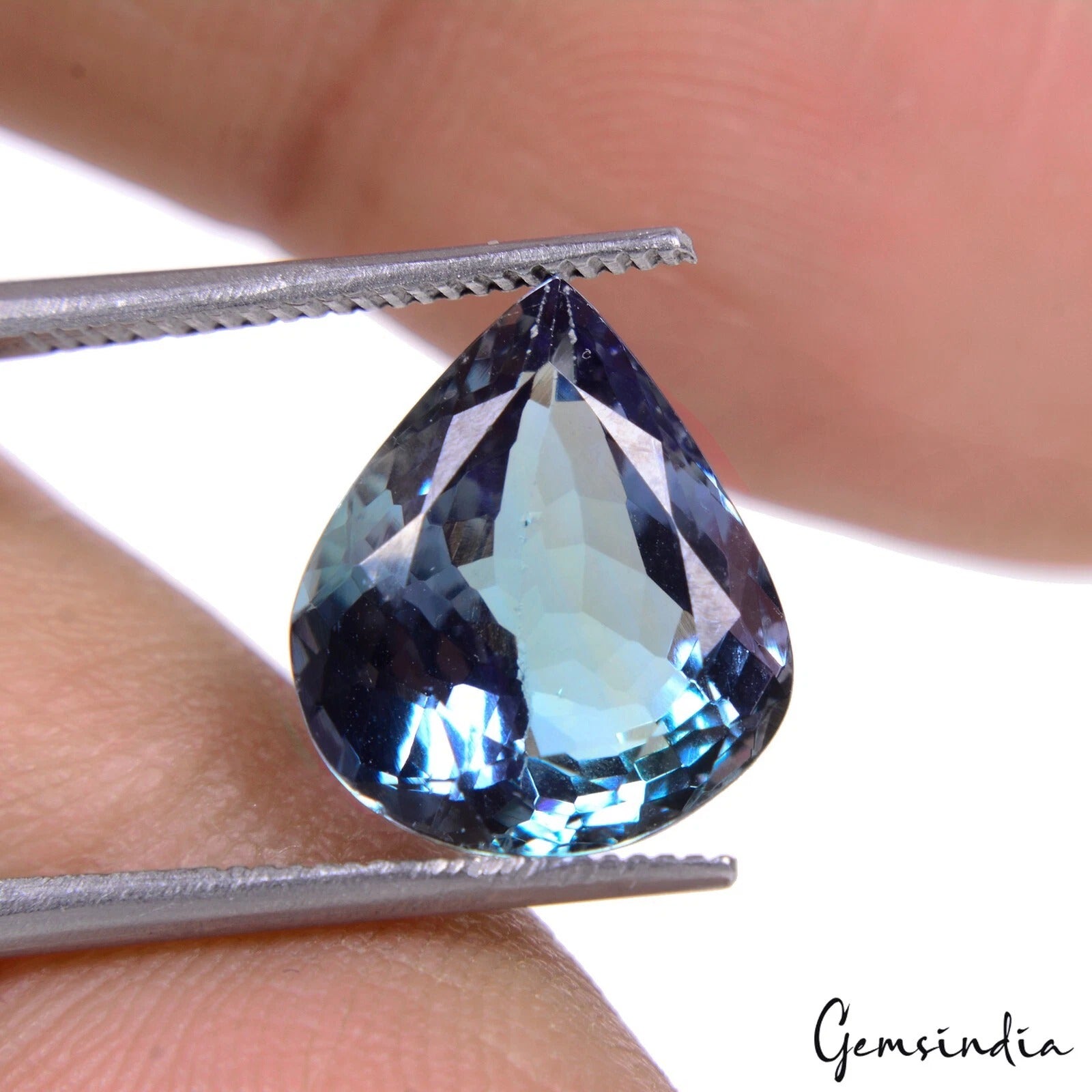 Tanzanite Loose Gemstone, Pear Cut, Untreated — 12.6x10.7x6.1mm, 5.60 Ct, Tanzania