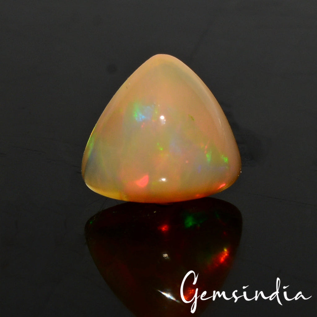 100% Natural Ethiopian Opal Cab Welo Fire Trillion Loose AAA+ Gemstone 1.60 Ct