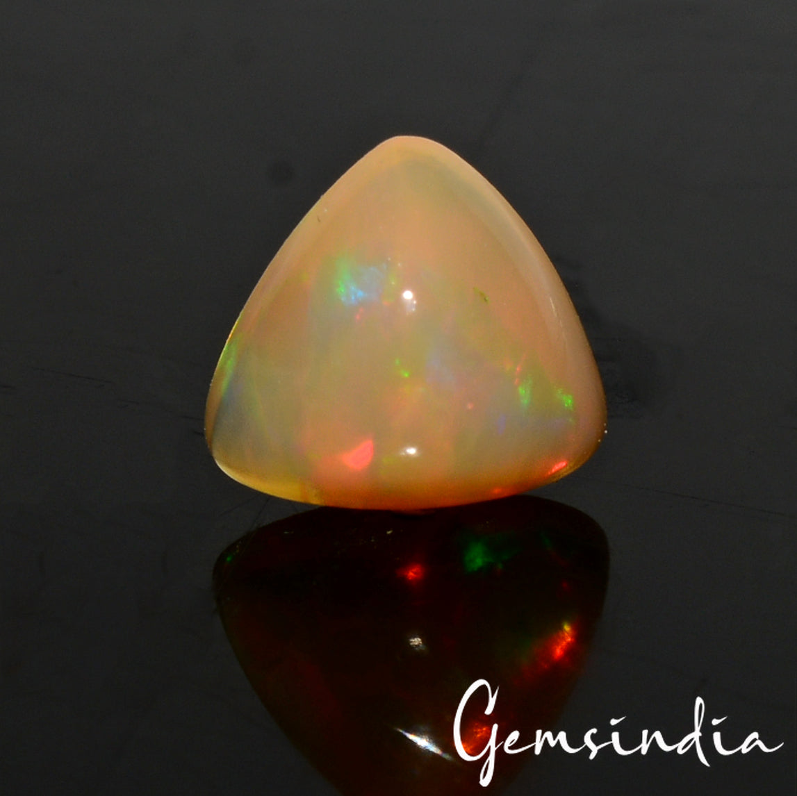 100% Natural Ethiopian Opal Cab Welo Fire Trillion Loose AAA+ Gemstone 1.60 Ct
