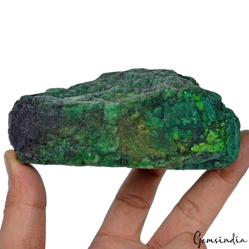 3050 Cts Natural Green Emerald Gemstone Crystal Mineral Rough Uncut Gem Specimen