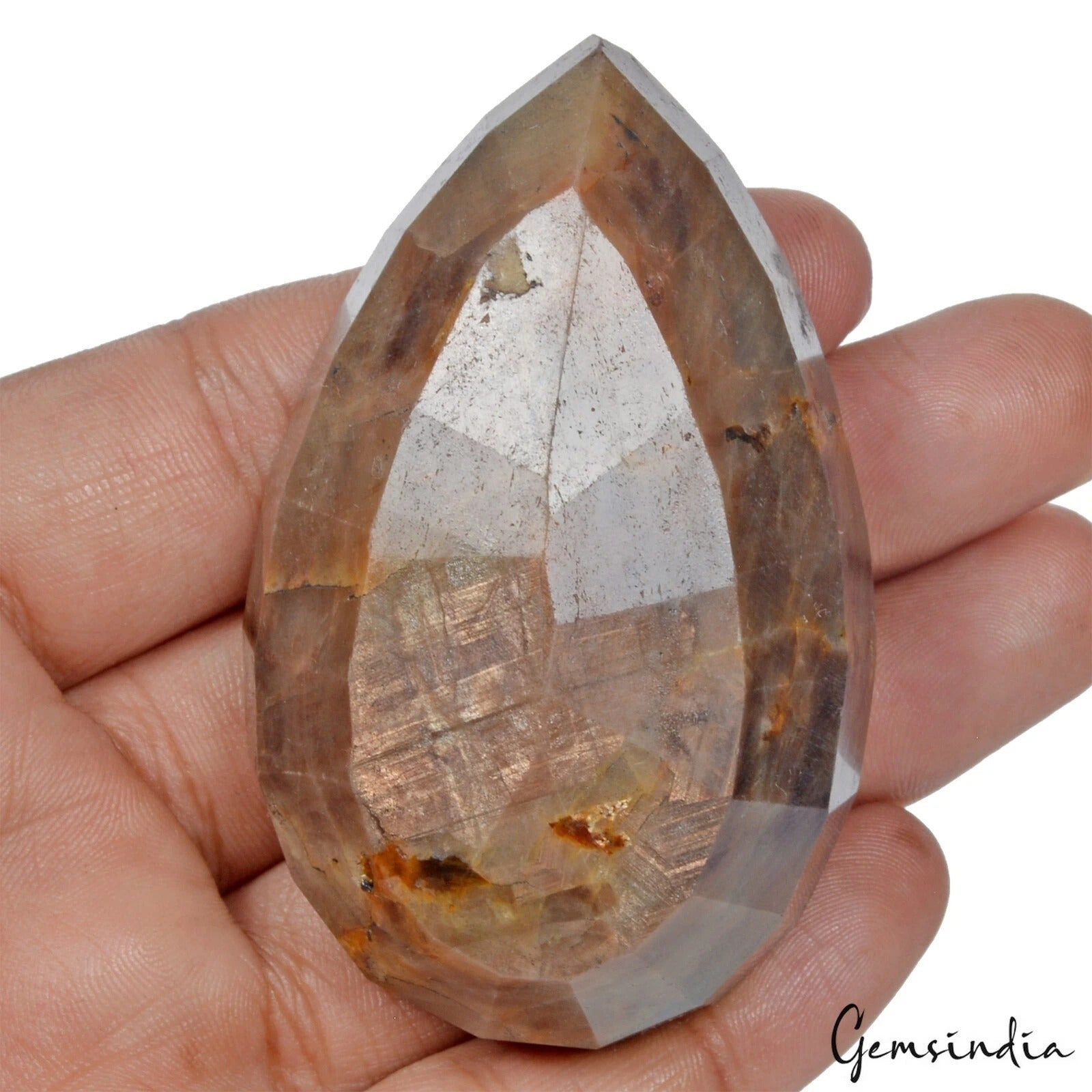 860 Cts Natural Brown Sapphire Pear Cut Loose Madagascar Untreated Huge Gemstone