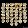 2500 Ct/38 Pcs Natural Untreated Picture Jasper Heart Cab Loose Gems For Jewelry