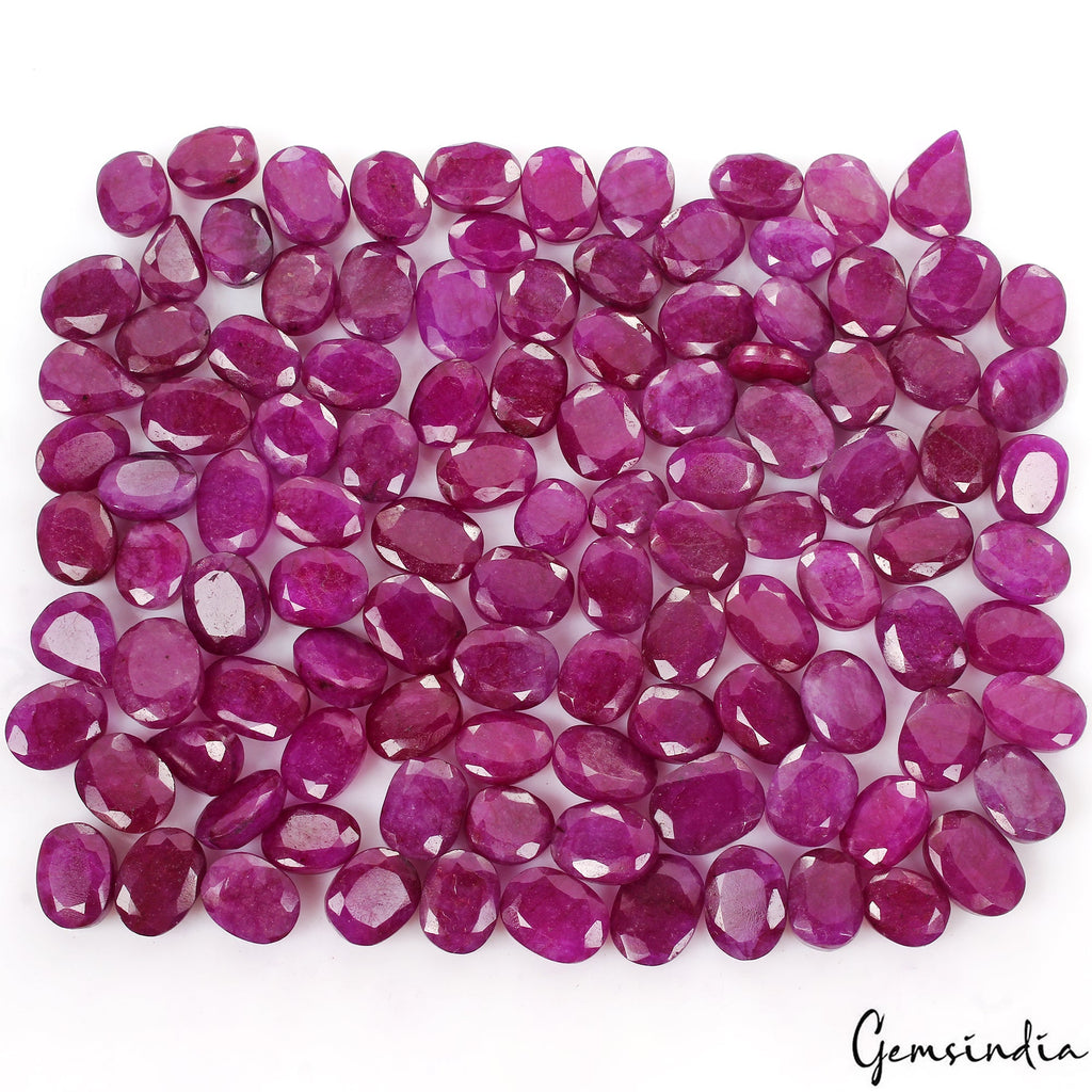 1600 Ct Natural Pink Red Beryl Bixbite USA Mix Cut Loose 13-22mm Gemstones~109Pc