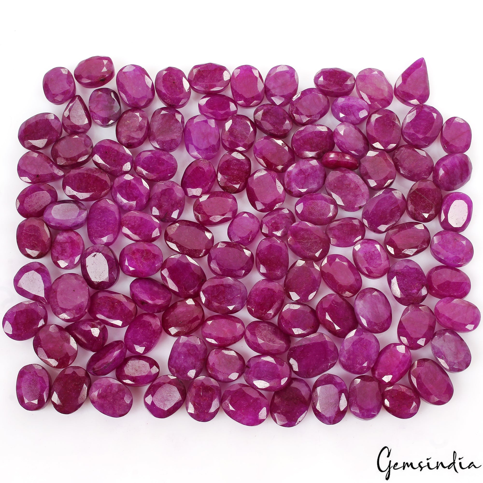 1600 Ct Natural Pink Red Beryl Bixbite USA Mix Cut Loose 13-22mm Gemstones~109Pc