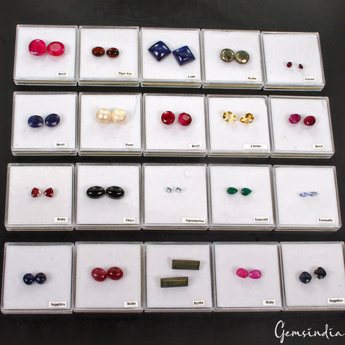 Amethyst Lot, Loose Gemstone, Color Enhanced — 40 Pieces, 4mm to 16mm, 129.40 Ct