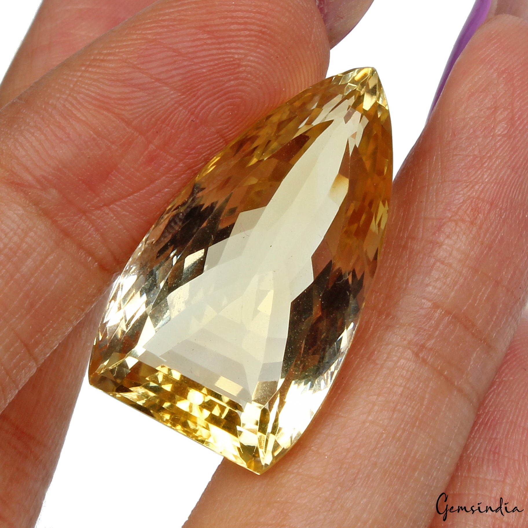 35.20 Ct. Natural Citrine Fancy Faceted Cut Loose AAA Quality Brazilian Gemstone