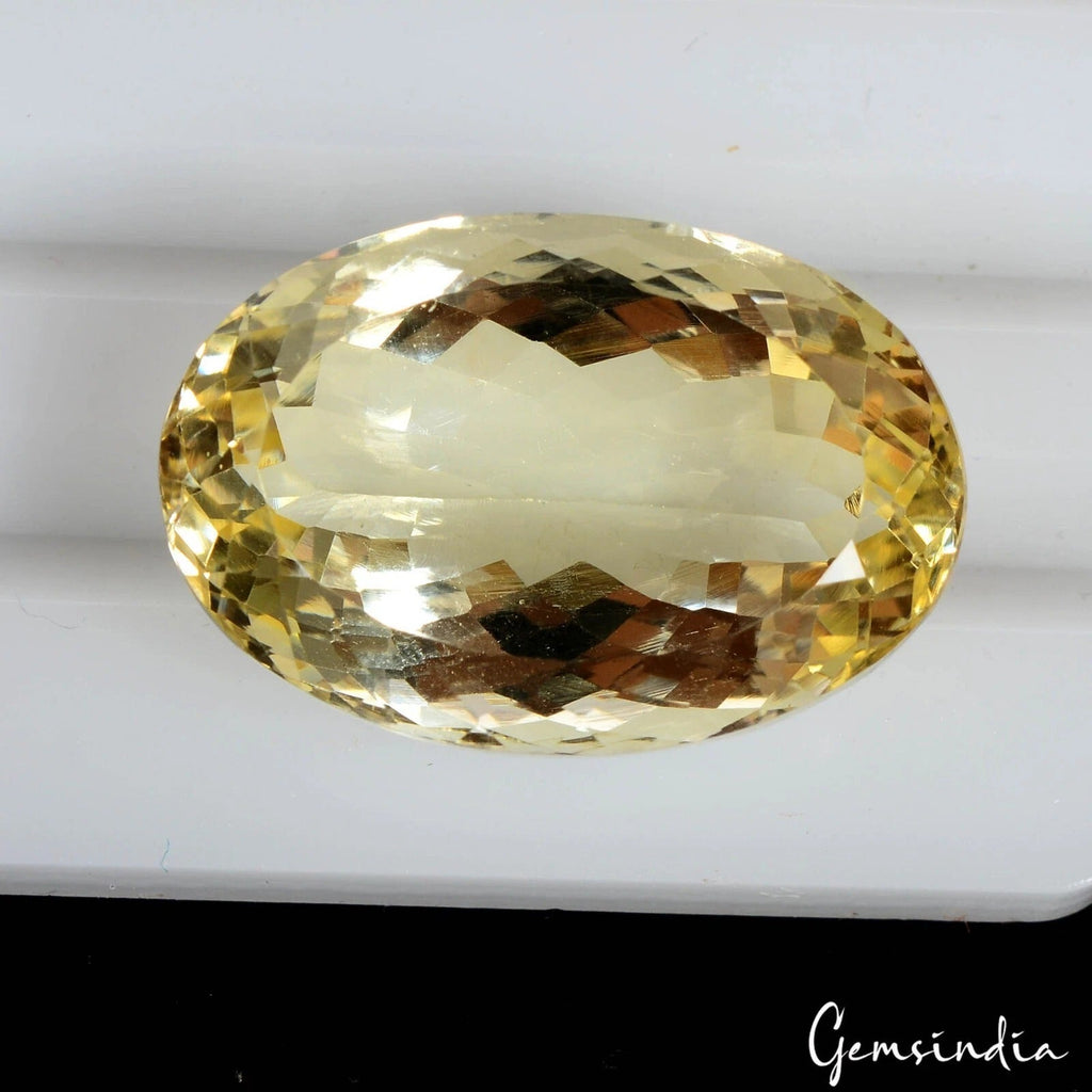 25.30 Ct Natural Yellow Citrine Oval Cut Loose Huge Untreated Clean Gemstone