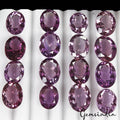 121.50 Ct/16Pcs Natural Brazilian Purple Amethyst Oval Cut Rare Gems For Jewelry