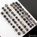 230 Ct/60 Pcs Natural Untreated Brown Black Sapphire Oval Cut 8mm-11mm Gemstones