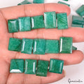 530 Ct Natural Green Brazilian Emerald Baguette Faceted Cut Loose Gems Lot 35 Pc