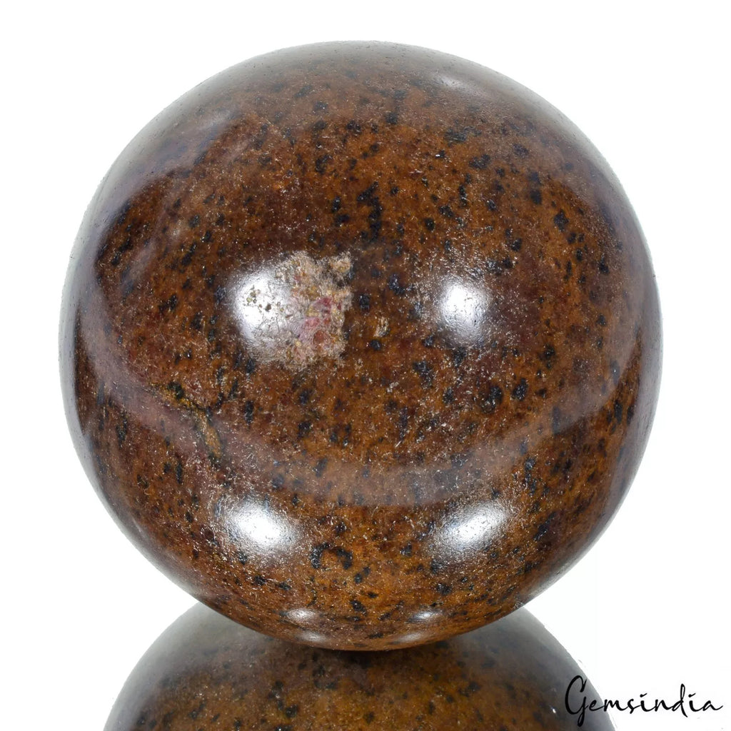 Garnet Sphere — 69mm, 3570 Ct, Madagascar
