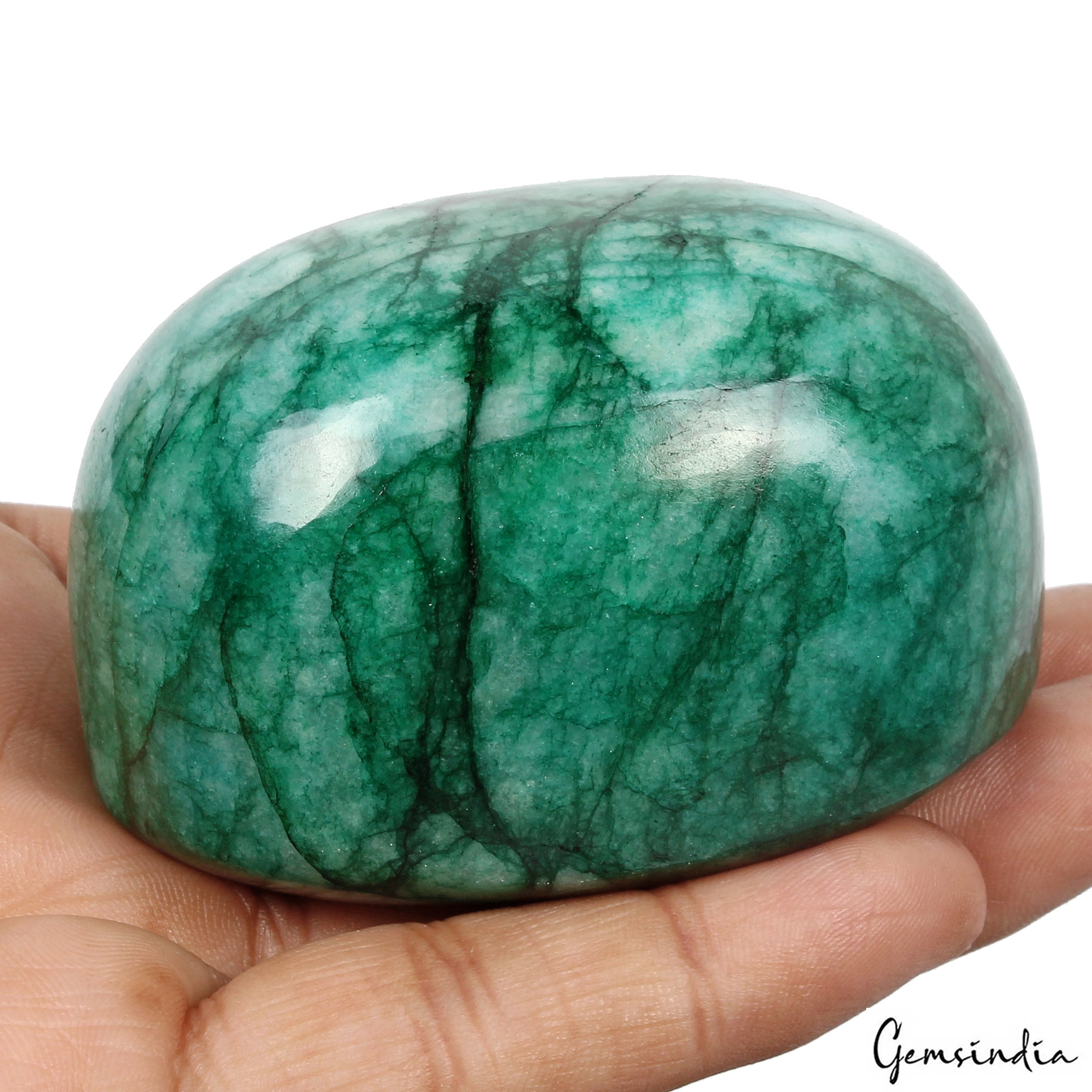 1450Ct Natural Huge Green Emerald Earth-Mined Museum Size Oval Cabochon Gemstone