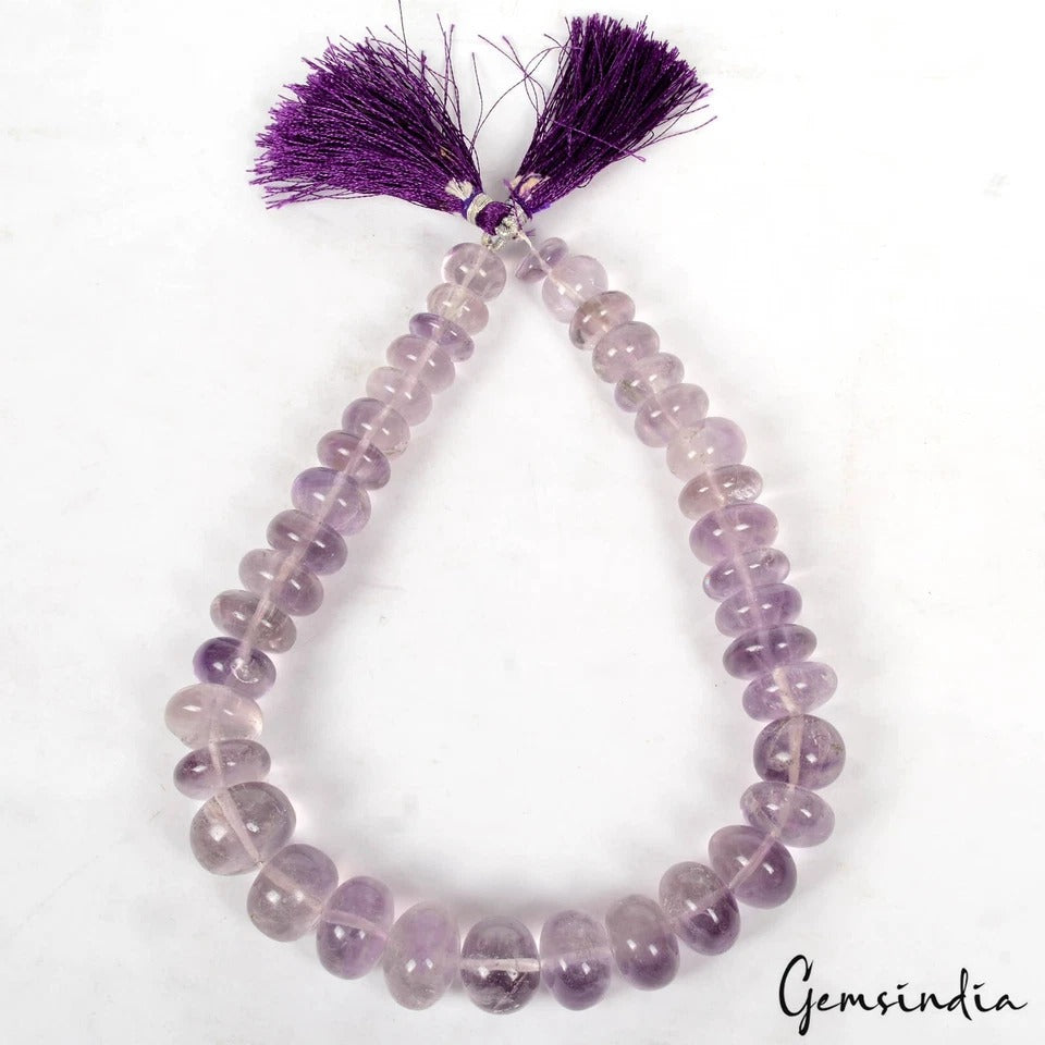 Amethyst Beaded Strand, Untreated, Purple — 11mm to 18mm, 570 Ct