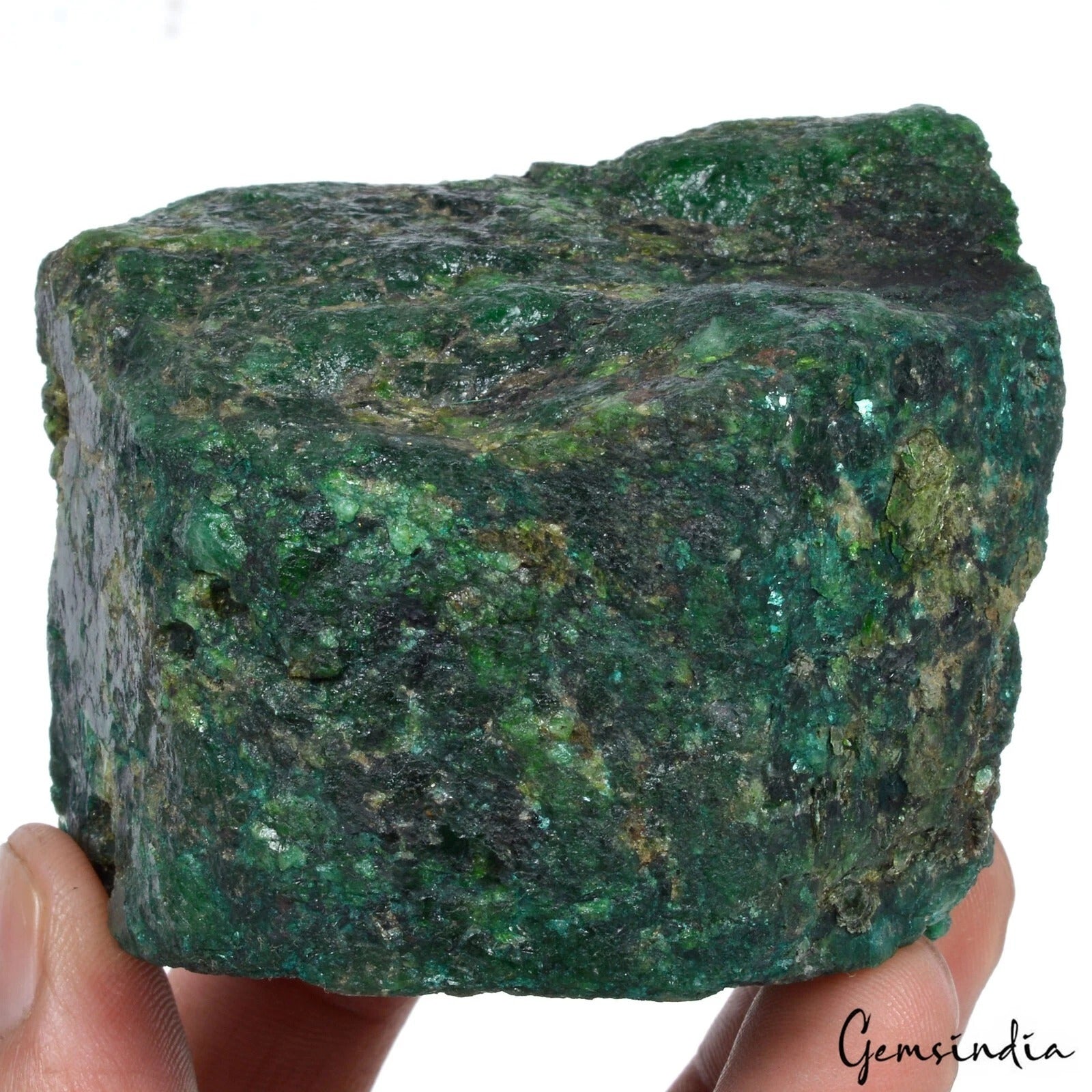1710 Ct Natural Brazilian Green Emerald Raw Rough Rock Crystal Minerals Huge Gem