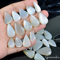 27 Pcs Lot ~ Silky Moonstone Pear Cabochon 100% Natural Loose Gemstones 360 Cts.