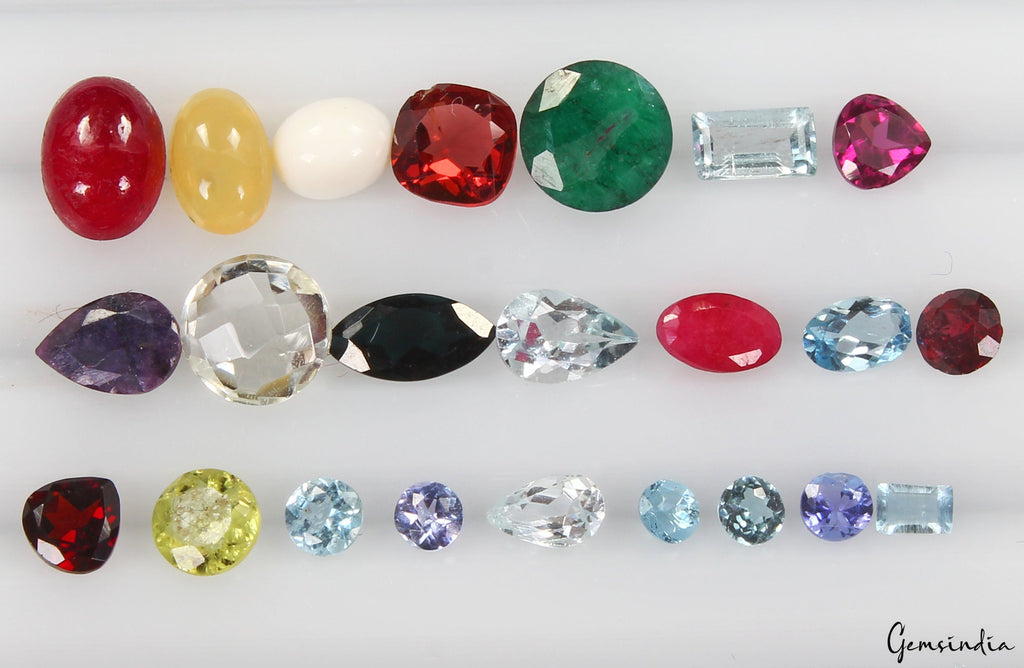 Natural Loose Gemstone Mixed Gems 8.20 Carat Lot Semi Precious Stone For Jewelry