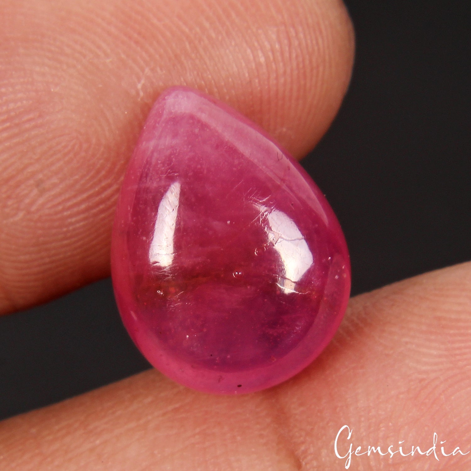 11.50 Cts Certified Natural Ruby Stunning Pink Red Ring size Loose Cabochon Gem