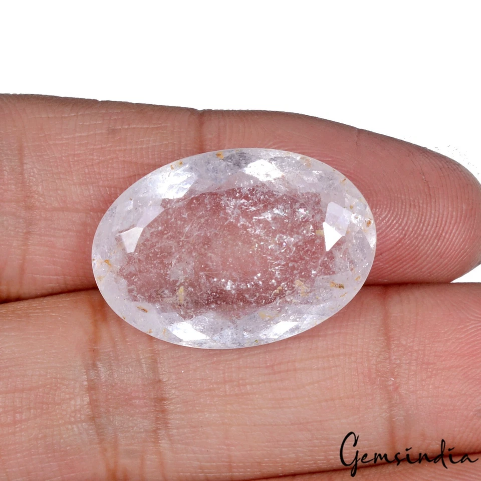 Certified 25.60 Ct Natural Pink Morganite Oval Cut Loose Jewelry Making Gemstone