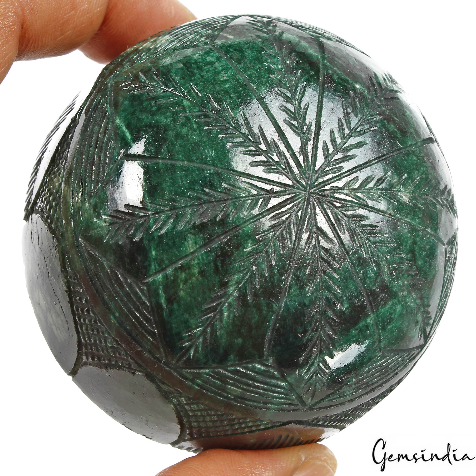 1670 Cts Natural Dark Green Emerald Uneven Round both Side Carved Huge Loose Gem