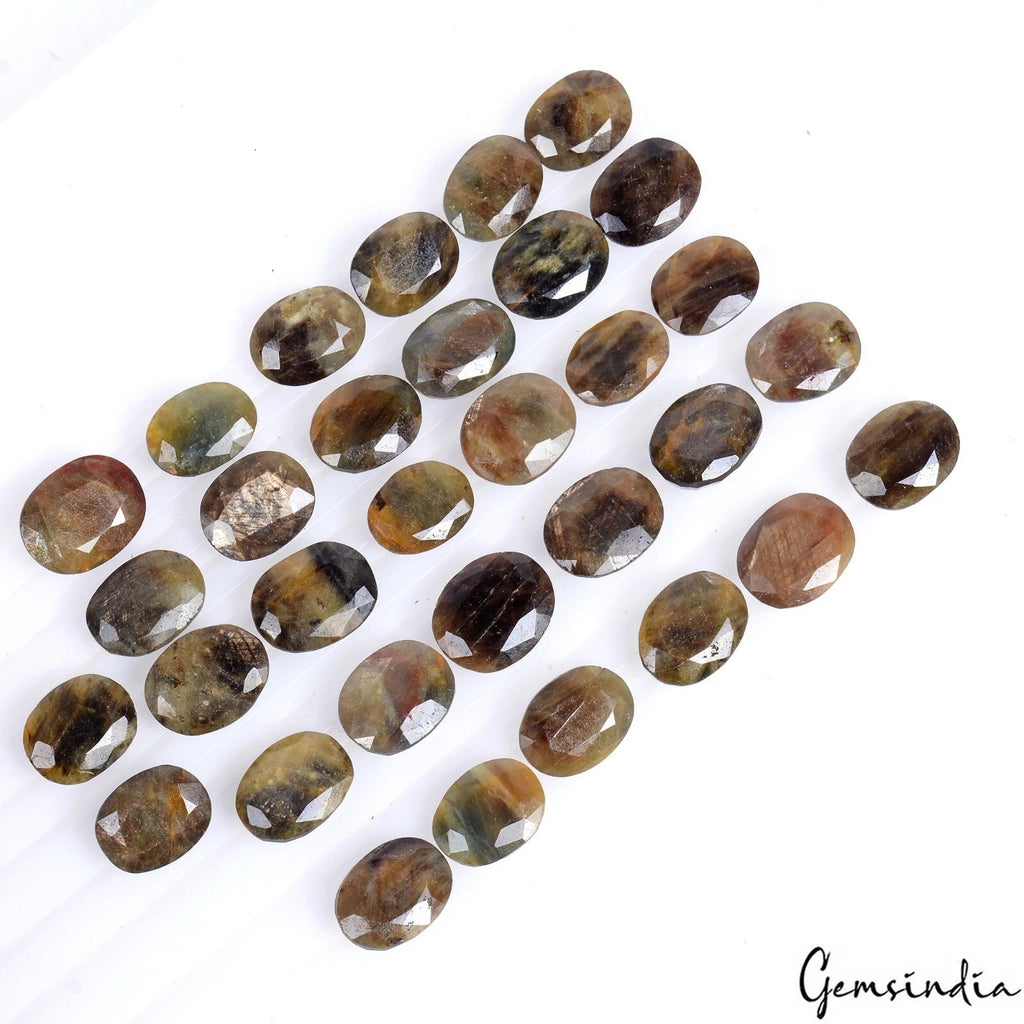 Sapphire Lot, Loose Gemstone, Untreated, Black — 32 Pieces, 14mm to 17mm, 500 Ct