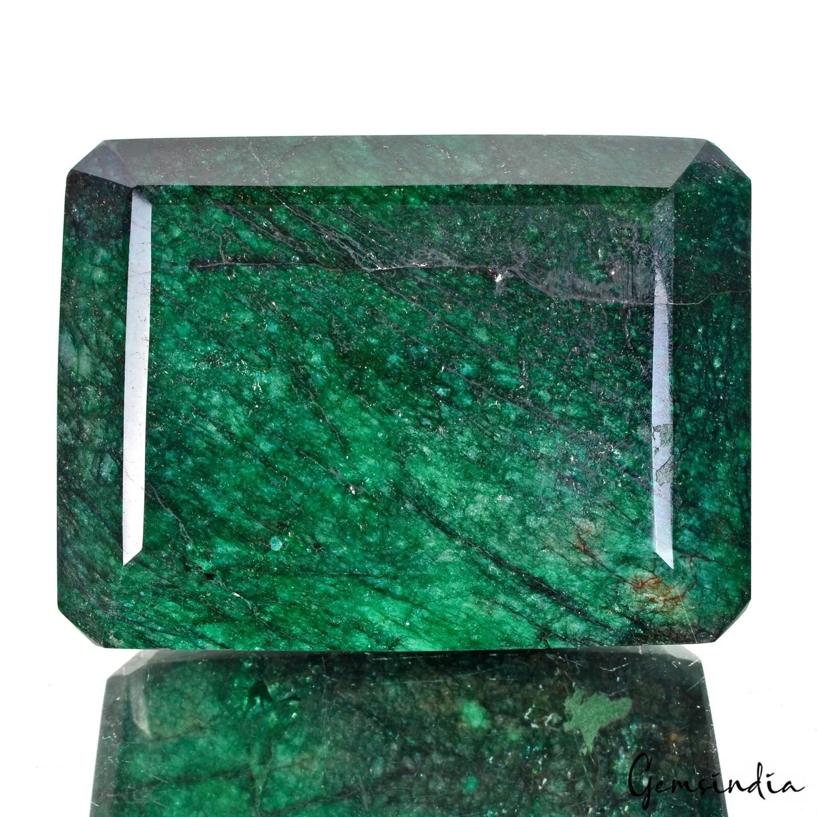 3780 Ct Natural Brazilian Bottle Green Emerald Octagon Cut Museum Size Loose Gem