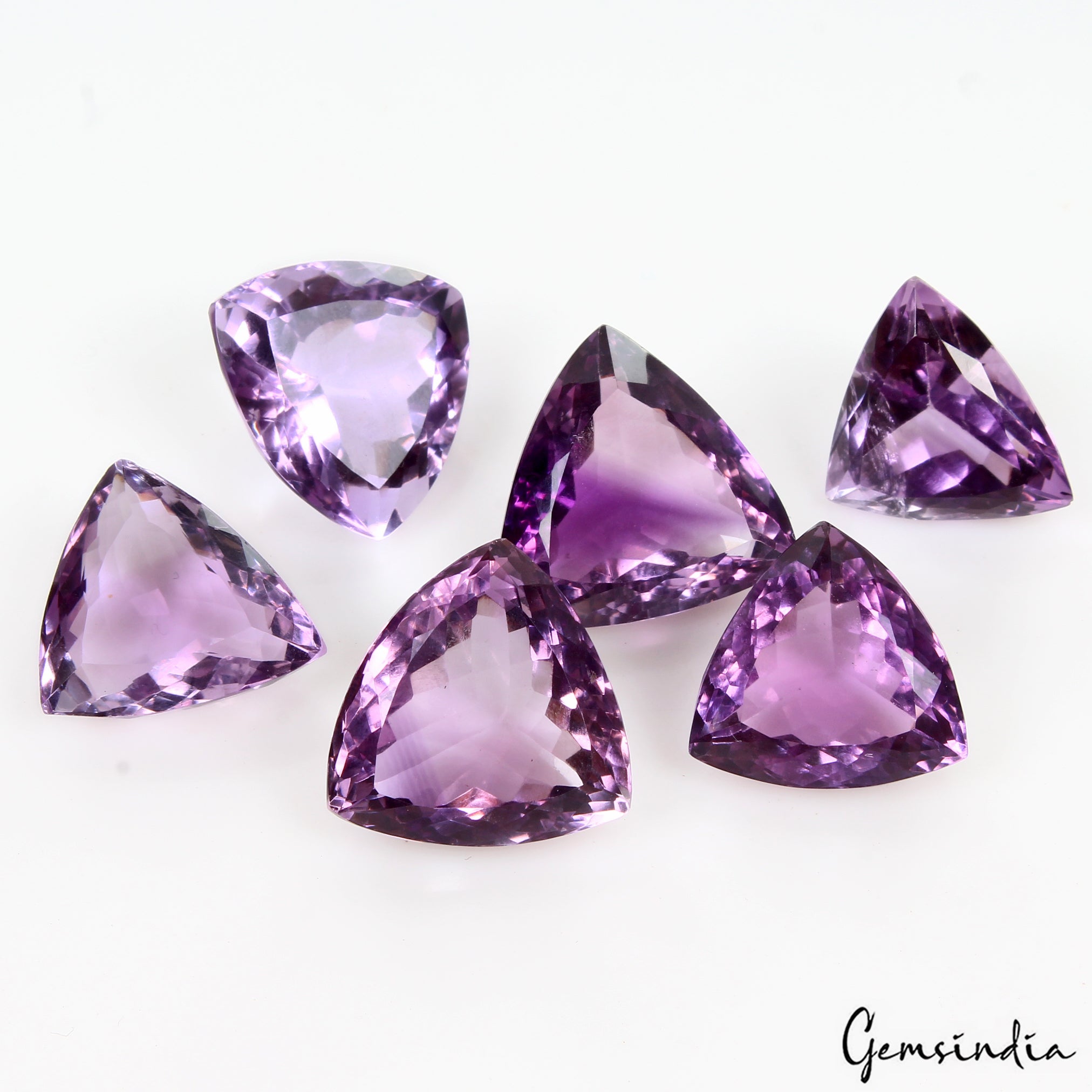 Amethyst Lot, Loose Gemstone, Purple — 6 Pieces, 15mm to 17mm, 75.90 Ct