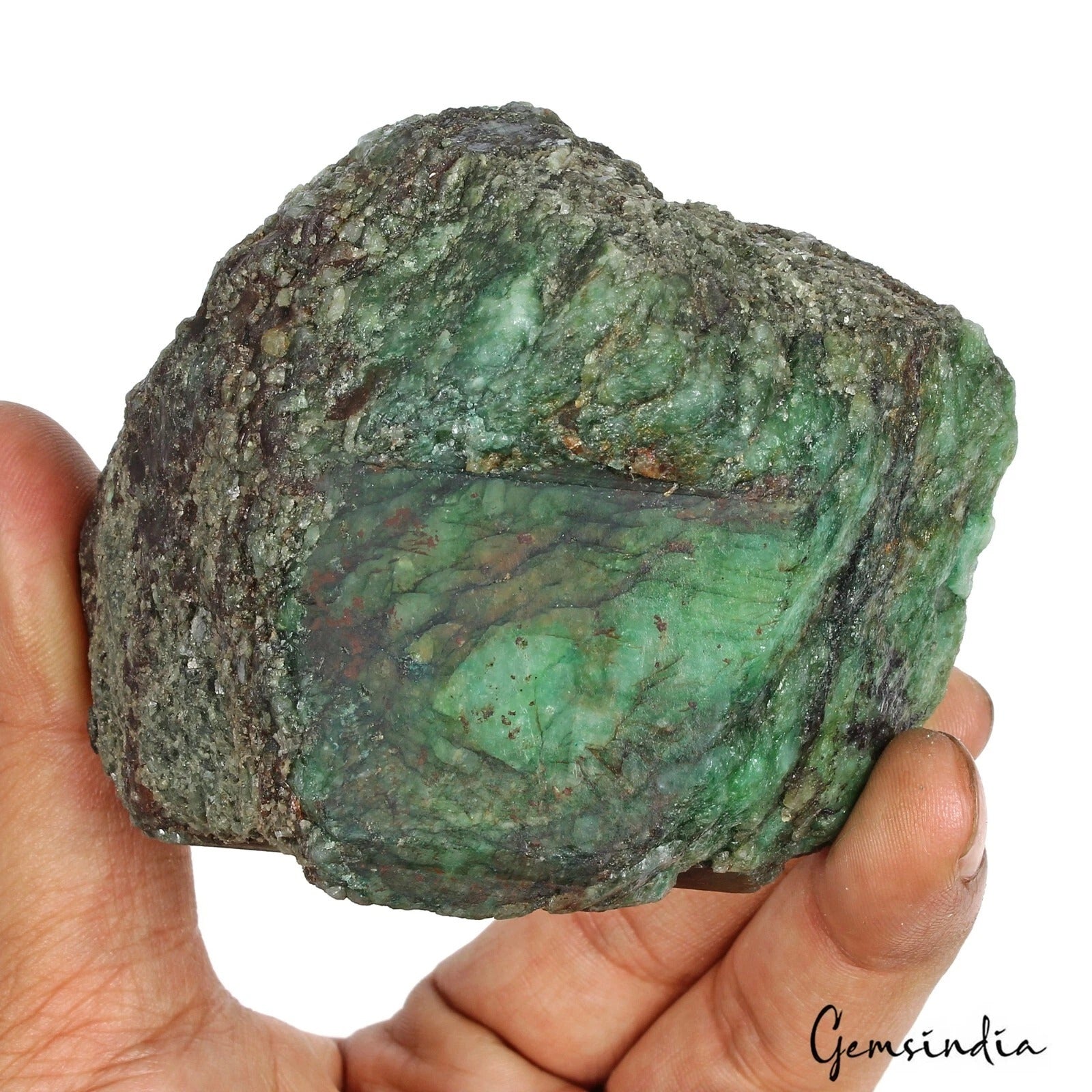 Natural Green Emerald Uncut Raw Rough 2620 Cts Earth mined Gemstone From Brazil