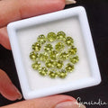 Peridot Lot, Loose Gemstone, Green — 20 Pieces, 5mm, 10.70 Ct