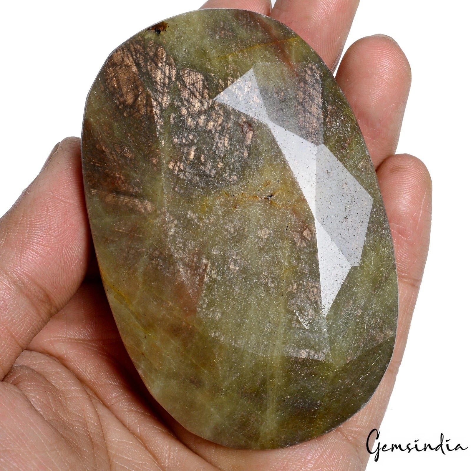1680 Ct Natural Untreated Brown Sapphire Oval Faceted Huge Loose Earth Mined Gem