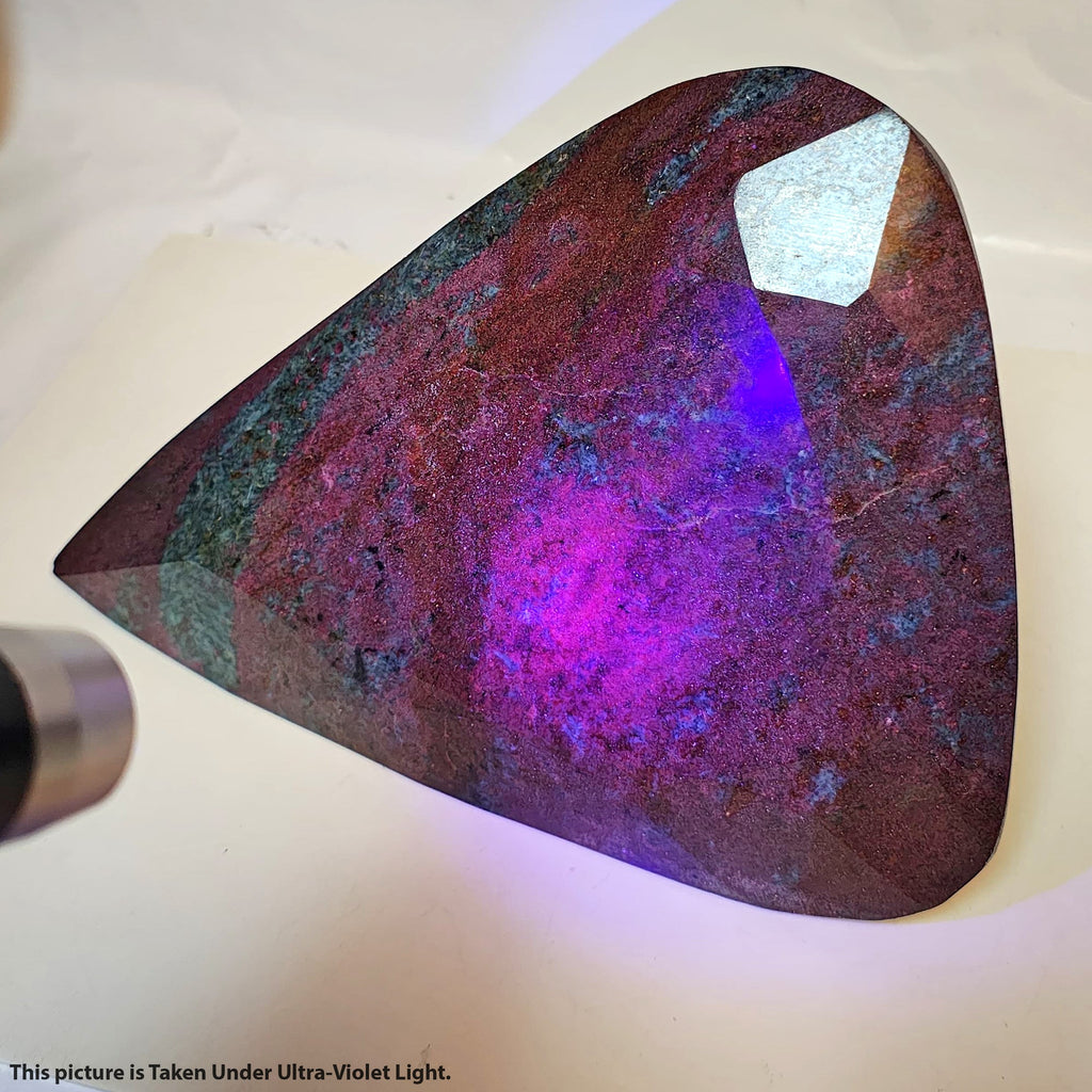6.8 Kilo Natural Untreated Ruby Kyanite Pear Cut Large Collectible Gemstone