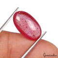 Certified 11.30 Ct Natural Translucent Mozambique Red Ruby Oval Cab Gem For Ring