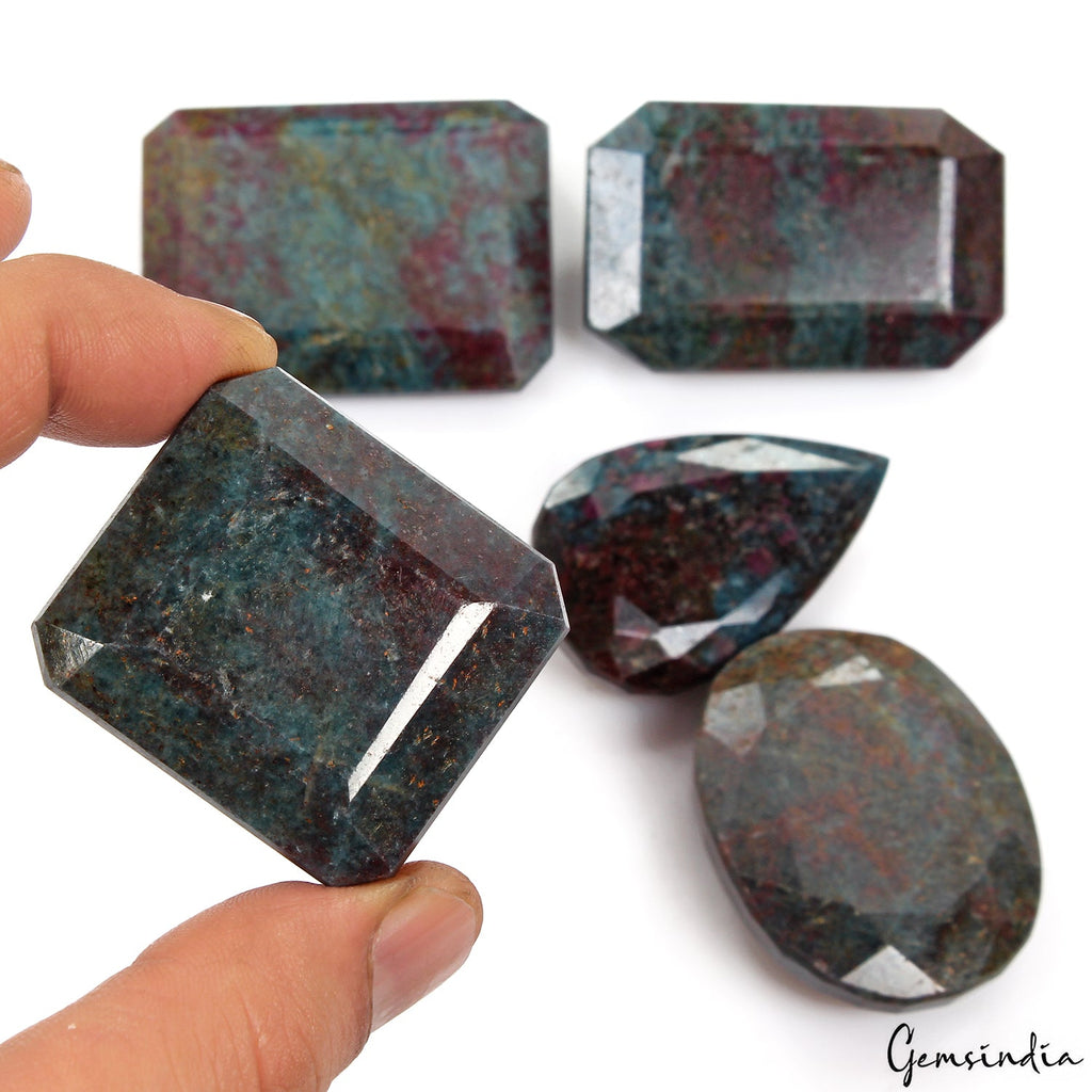 1800 Ct Natural Ruby Kyanite Huge Size Untreated Wholesale Gemstones Lot~5 Pcs