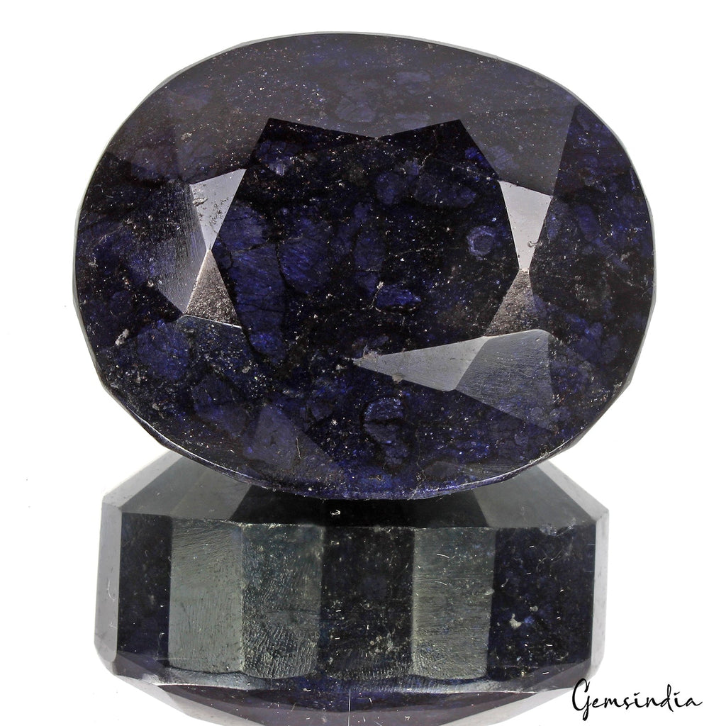 1840 Ct Natural Dark Blue Sapphire Oval Cut Faceted Earth Mined Huge Loose Gems
