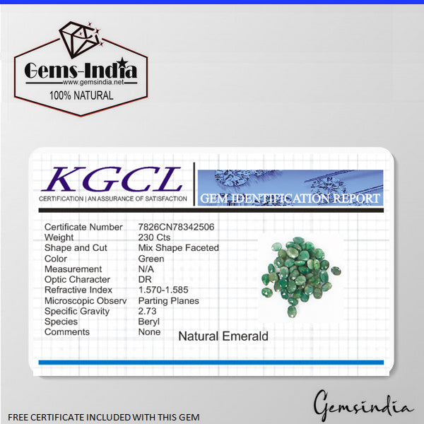 Certified 320 Cts/58 Pcs Natural Brazilian Green Emerald Mix Cut Gem For Jewelry