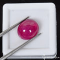 8.30 Ct. Heated ! Giant Top Red Pink Ruby Mozambique Oval Cabochon Gemstone~12mm
