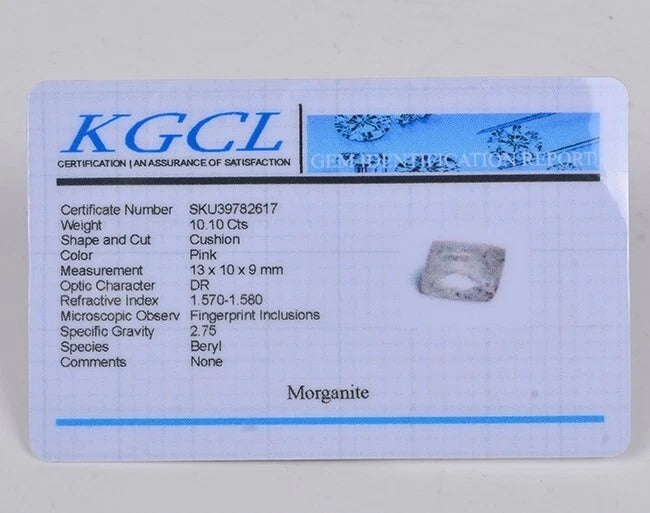 Morganite Loose Gemstone, Untreated, Pink — 13x10x9 mm, 10.10 Ct, Brazil