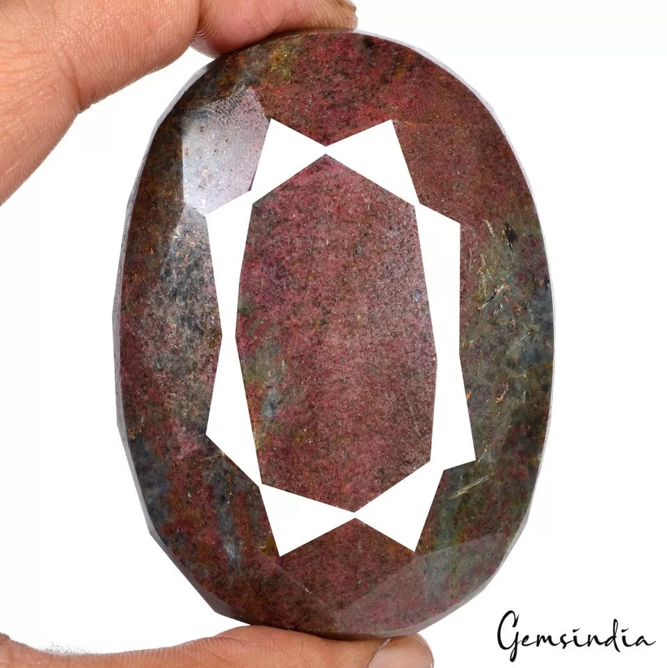 2000 Cts Natural Untreated Ruby Kyanite Earth Mined Oval Cut Huge Loose Gemstone