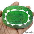 Emerald Loose Gemstone, Oval Faceted cut, Color Enhanced — 93x68x49 mm, 2650 Ct, Brazil