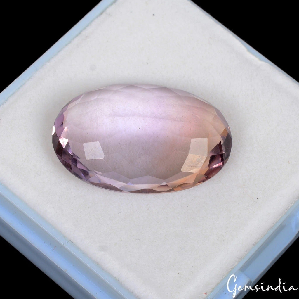 18.30 Ct Natural Untreated Purple Amethyst Oval Cut Faceted Gemstone For Jewelry