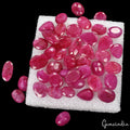 340 Cts/46 Natural Red Pink USA Beryl Bixbite Mix Faceted Loose Gems For Jewelry
